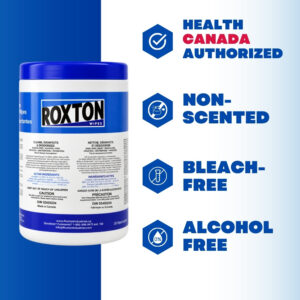 Roxton Embossed Disinfectant Wipes Canister 200 Count - Image 3