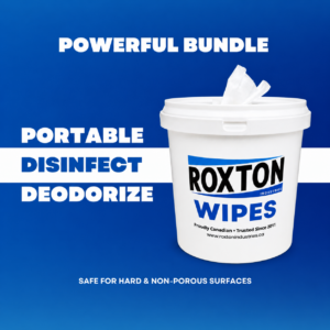Roxton Disinfectant Wipes with Dispenser Bucket (800 CT) - Image 3